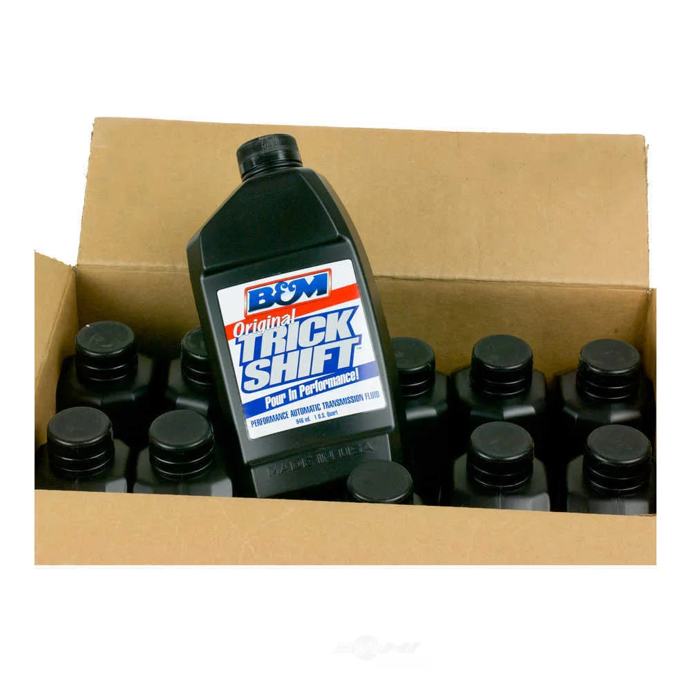 B&M Trick Shift Automatic Transmission Fluid - 1 Quart Bottle 80259 - Side View