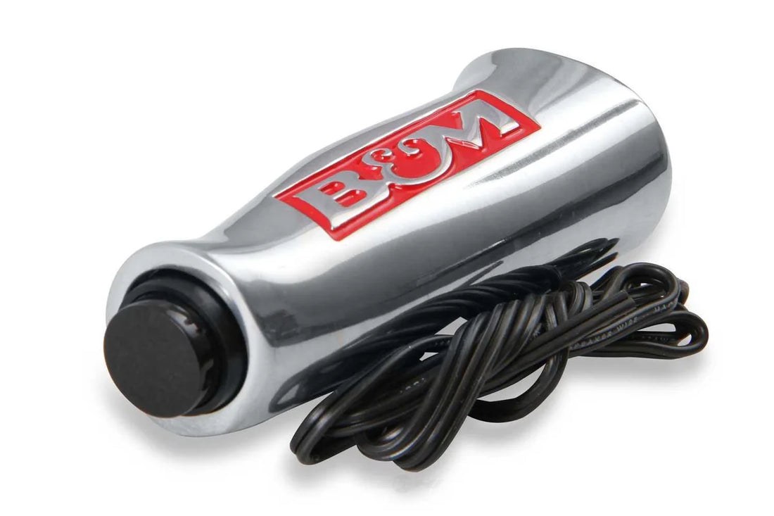 B&M Universal T-Handle - Brushed with 12V Switch 80658 - Installation View