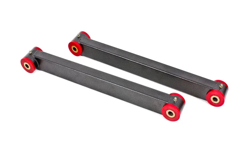 BMR 05-14 S197 Mustang Non-Adj. Boxed Lower Control Arms (Polyurethane) - Black Hammertone - Side View
