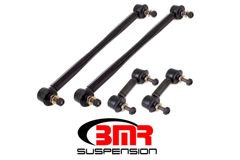 BMR 10-11 5th Gen Camaro Front and Rear Sway Bar End Link Kit - Black - Side View