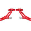 Load image into Gallery viewer, BMR 10-14 Ford Mustang Adj. Lower A-Arms Delrin/Rod End w/ 19mm STD. Ball Joint - Red - Main Product View