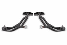 Load image into Gallery viewer, BMR 10-14 Ford Mustang Adj. Lower A-Arms w/ Delrin/Rod End / 19mm Tall Ball Joint - Black Hammertone - Main Product View