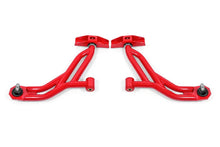 Load image into Gallery viewer, BMR 10-14 Ford Mustang Non-Adj. Lower A-Arms Delrin/Rod End w/ 19mm Tall Ball Joint - Red