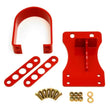 Load image into Gallery viewer, BMR 10-15 5th Gen Camaro V8 Manual/V6 Automatic Front Driveshaft Safety Loop - Red