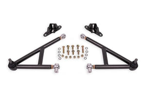 BMR 11-14 Ford Mustang Lower A-Arm Kit - Black Hammertone