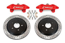 Load image into Gallery viewer, BMR 14-19 Chevrolet Corvette Brake Kit For 15in Conversion Drilled And Slotted Rotors/Red Calipers - Main Product View