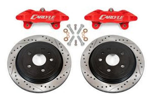 BMR 14-19 Chevrolet Corvette Brake Kit For 15in Conversion Drilled And Slotted Rotors/Red Calipers - Main Product View