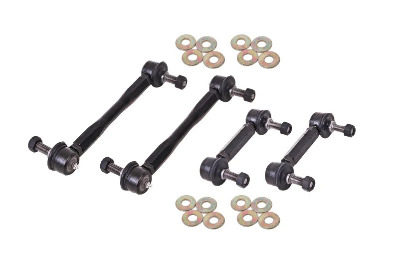BMR 15-17 S550 Mustang Front and Rear Sway Bar End Link Kit - Black - Main Product View