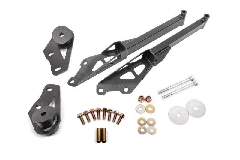 BMR 15-18 Ford Mustang S550 IRS Subframe Support Brace (Black Hammertone) - Main Product View