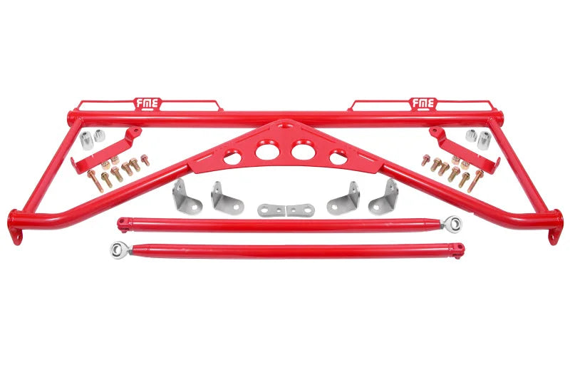 BMR 15-20 Ford Mustang Harness Bar - Red - Main Product View