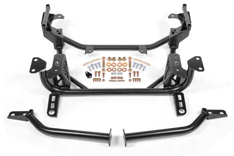 BMR 15-20 Ford Mustang Street Version (DOM) K-Member - Black Hammertone - Main Product View