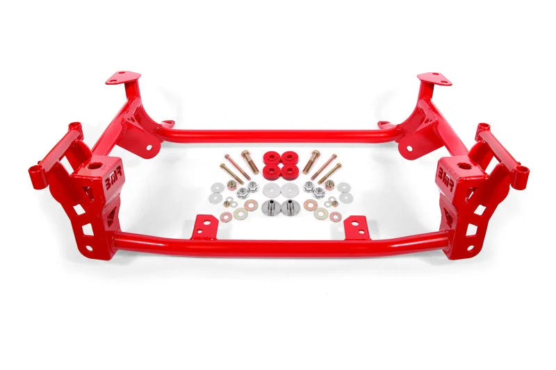 BMR 15+ Ford Mustang GT Lightweight K-Member - Red - Main Product View