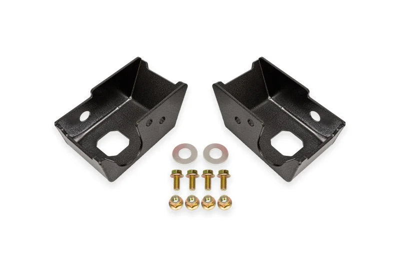 BMR 2021+ Ford Bronco (Exc. Bronco Sport) Rear Shock Mount Skid Plates - Black Hammertone