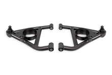 Load image into Gallery viewer, BMR 68-74 Chevrolet Nova w/ Bump Stops Lower A-Arms w/ STD. Ball Joint (Delrin) - Black Hammertone