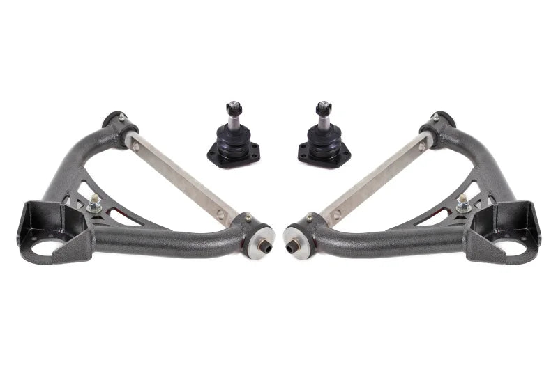 BMR 70-81 Chevrolet Camaro A-Arms Upper Non-Adjustable Delrin Std Ball Joint - Black Hammertone