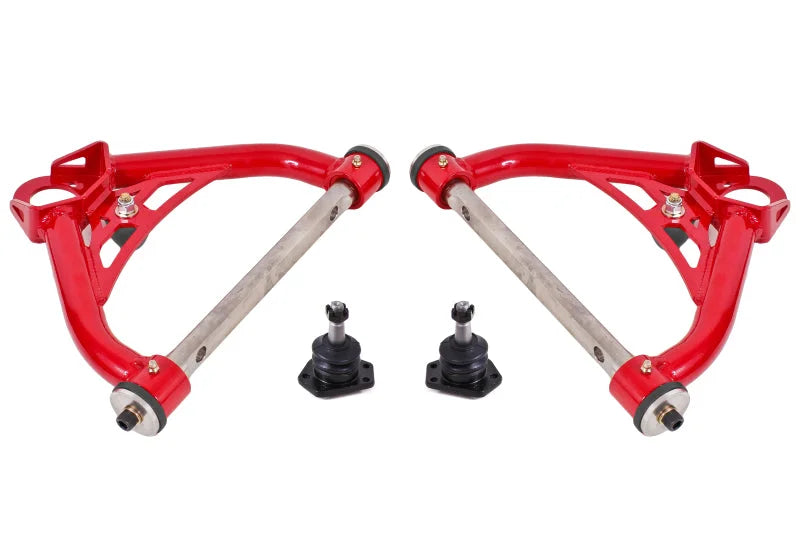 BMR 70-81 Chevrolet Camaro A-Arms Upper Non-Adjustable Delrin Std Ball Joint - Red