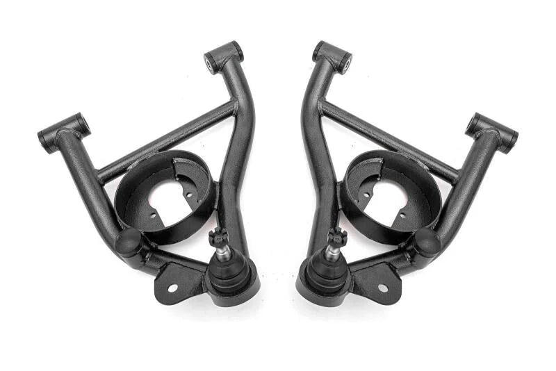 BMR 78-87 GM G-Body A-Arms Lower Delrin Bushings Std Ball Joint - Black Hammertone