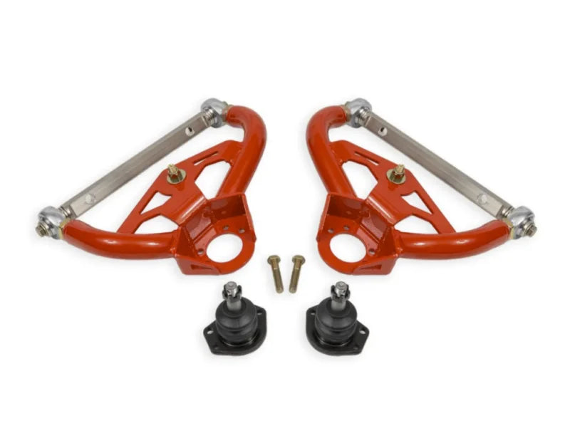 BMR 78-87 GM G-Body Adjustable Upper A-Arms Standard Ball Joint - Red