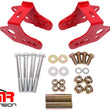 Load image into Gallery viewer, BMR 79-04 Ford Mustang Control Arm Relocation Bracket - Red