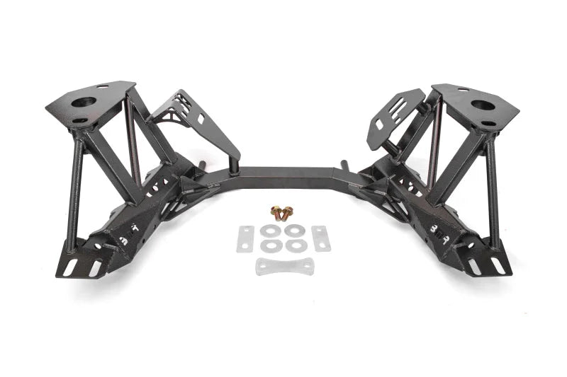 BMR 79-95 Ford Mustang K-Member Premium Version w/Spring Perches - Black Hammertone - Main Product View