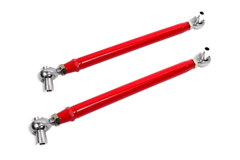 BMR 82-02 3rd/4th Gen F-Body Camaro Double Adj. DOM Lower Control Arms Rod Ends - Red - Side View