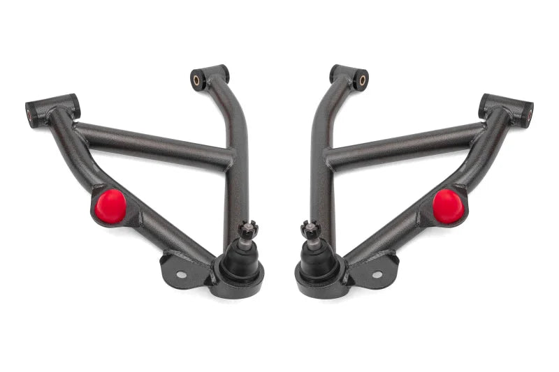 BMR 82-92 GM F-Body A-Arms Lower DOM Non-Adj Delrin Bushings Coilover - Black Hammertone