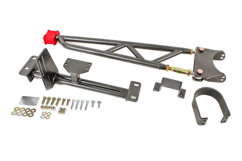 BMR 93-02 F-Body w/ DSL Torque Arm Tunnel Mount (For Stock Exhaust) - Black Hammertone - Side View