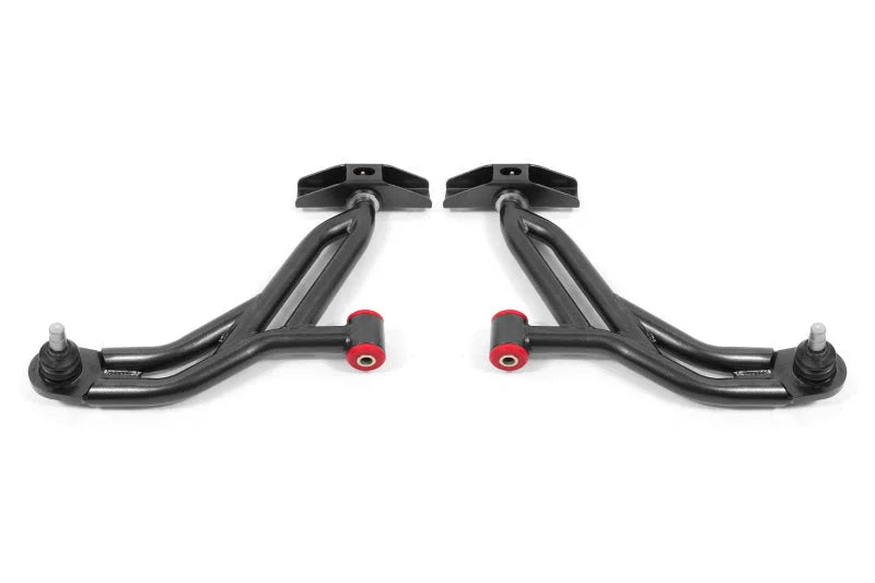 BMR Suspension 05-14 Ford Mustang Lower A-Arms - Black Hammertone - Non-Adjustable