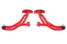 Load image into Gallery viewer, BMR Suspension 05-14 Ford Mustang Lower A-Arms - Red - Non-Adjustable - Main Product View