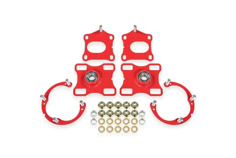 BMR Suspension 11-14 Ford Mustang Caster/Camber Plates - Red