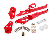 Load image into Gallery viewer, BMR Suspension 15-18 Ford Mustang S550 IRS Subframe Support Brace (Red) - Side View