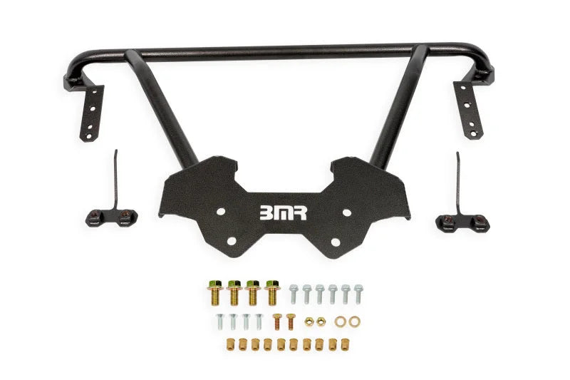 BMR Suspension 64-72 GM A-Body Front Reinforcement Brace - Black Hammertone - Main Product View