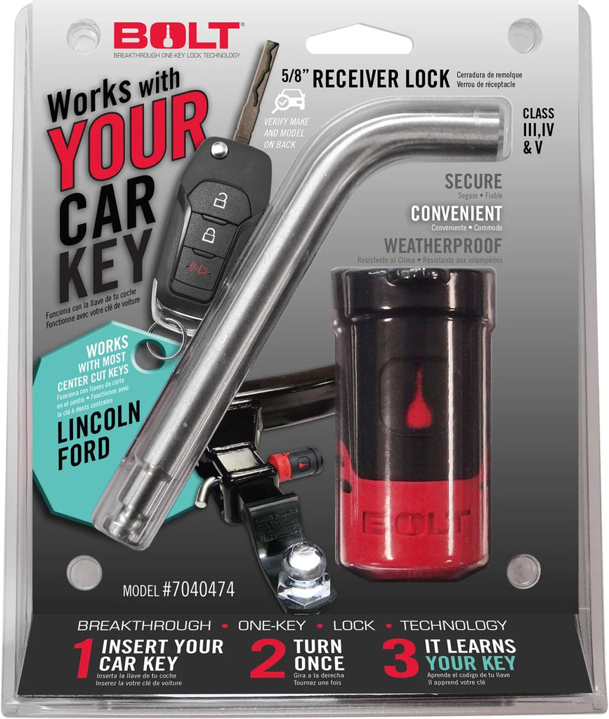 BOLT 5/8IN. RECEIVER LOCK FORD CENTER CUT 7040474 - Main Product View