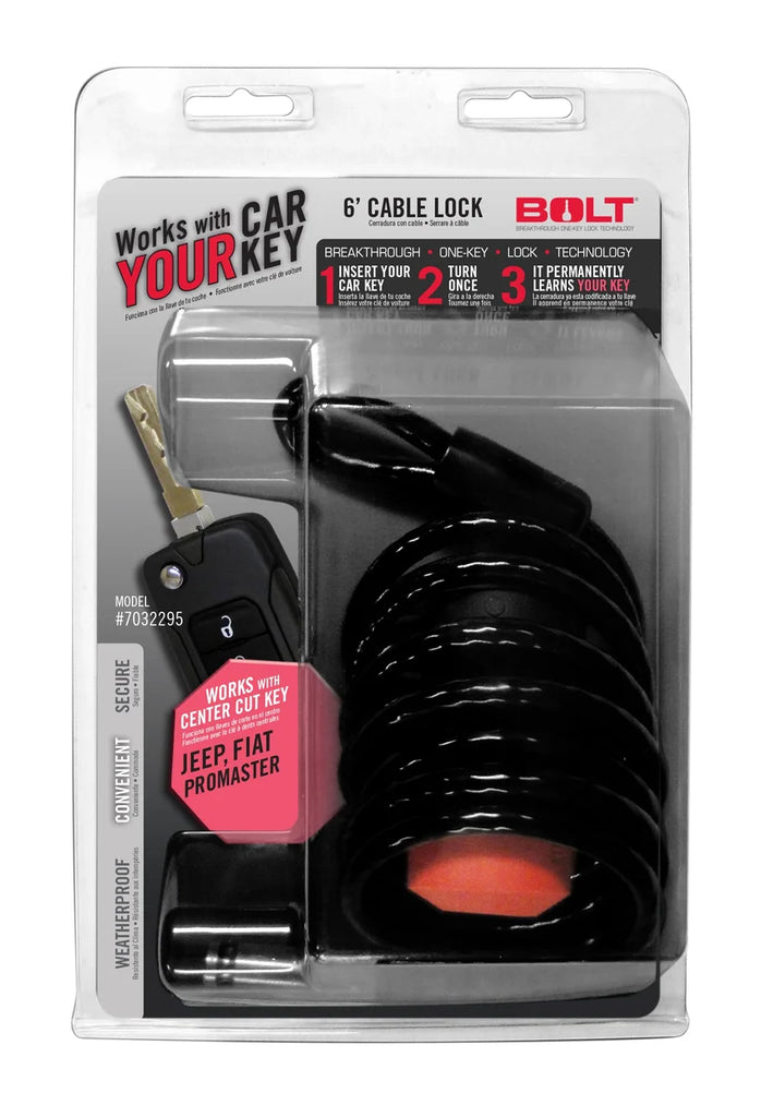 BOLT 6FT. CABLE LOCK JEEP CENTER CUT 7032295 - Main Product View