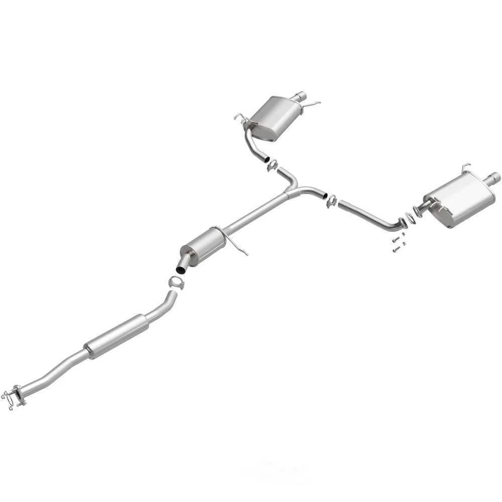 BRExhaust BRExhaust Direct-Fit Exhaust System Replacement Kit 106-0148 - Side View