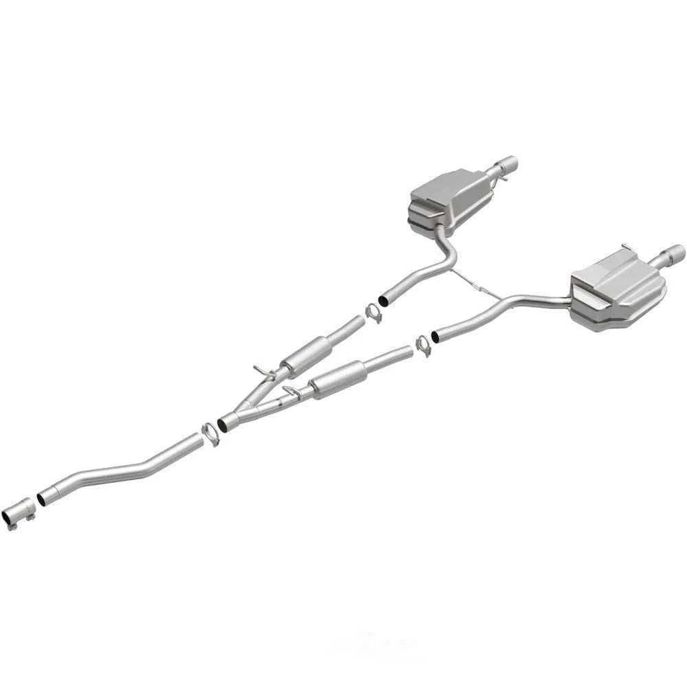 BRExhaust BRExhaust Direct-Fit Exhaust System Replacement Kit 106-0169 - Side View