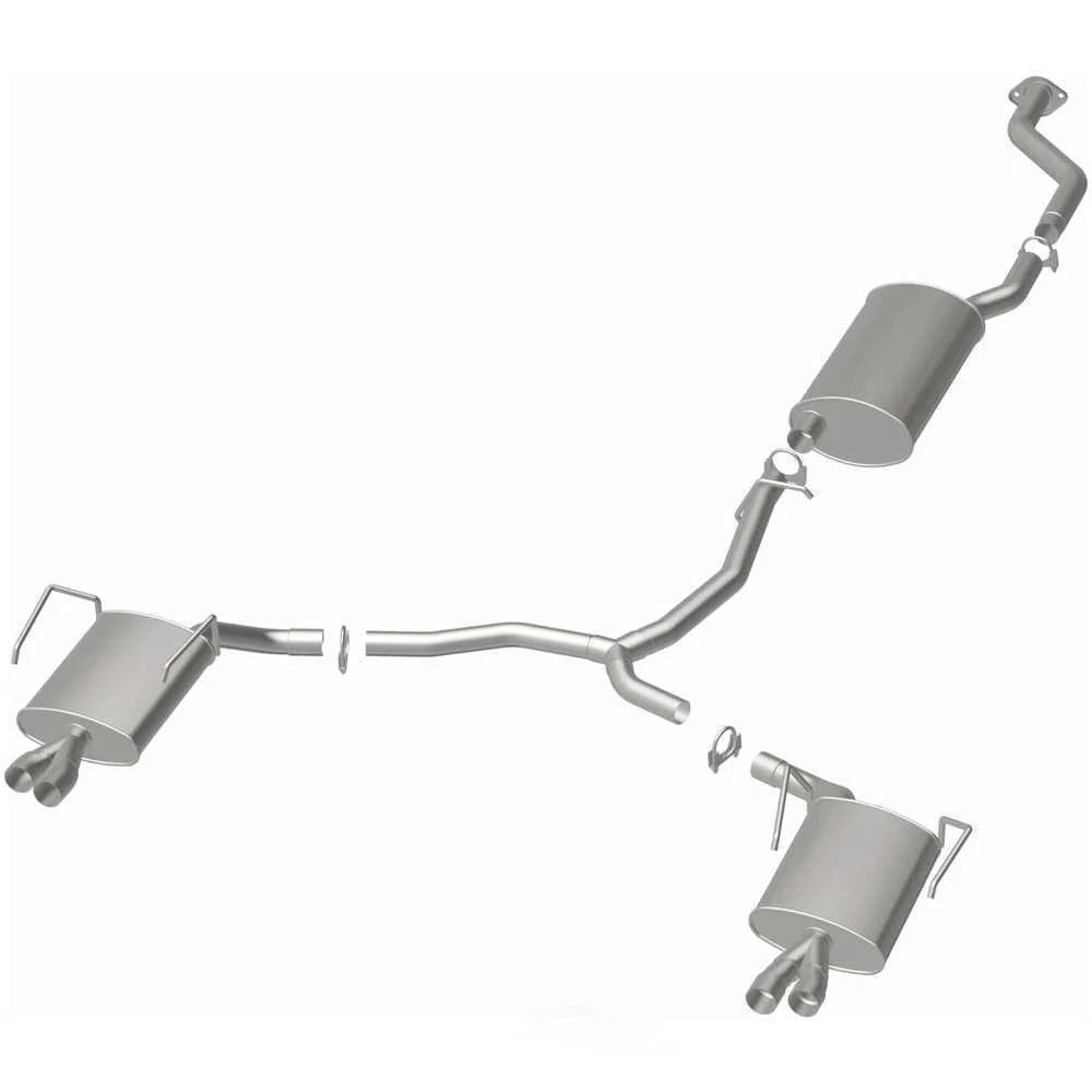 BRExhaust BRExhaust Direct-Fit Exhaust System Replacement Kit 106-0170 - Side View