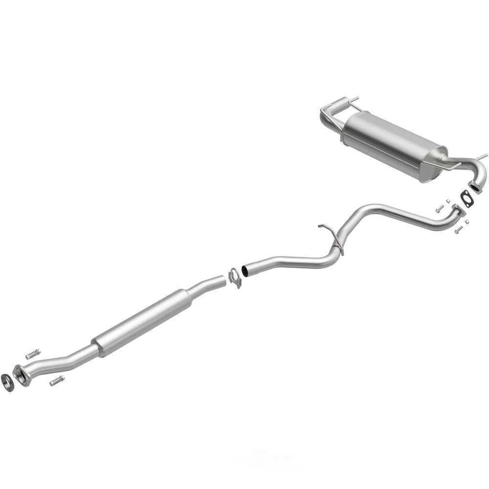 BRExhaust BRExhaust Direct-Fit Exhaust System Replacement Kit 106-0182 - Side View
