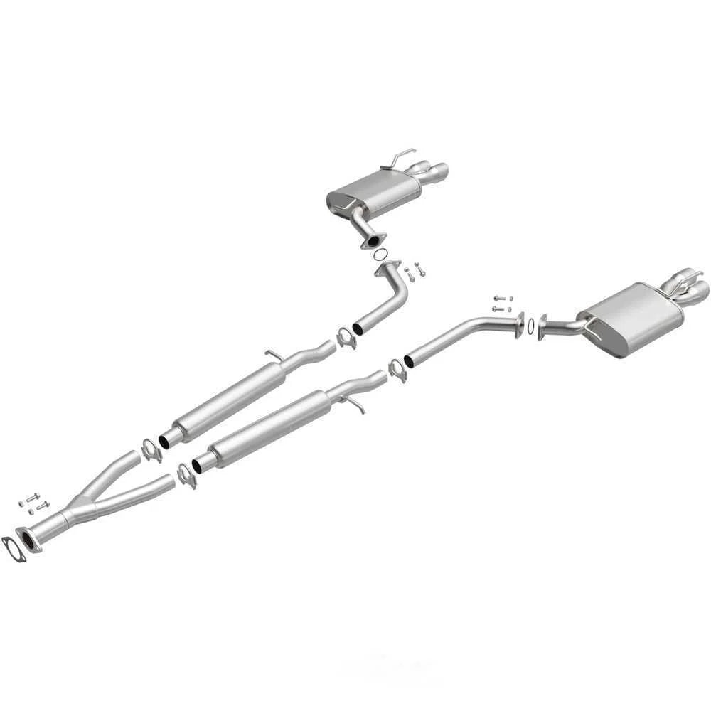 BRExhaust BRExhaust Direct-Fit Exhaust System Replacement Kit 106-0194 - Side View