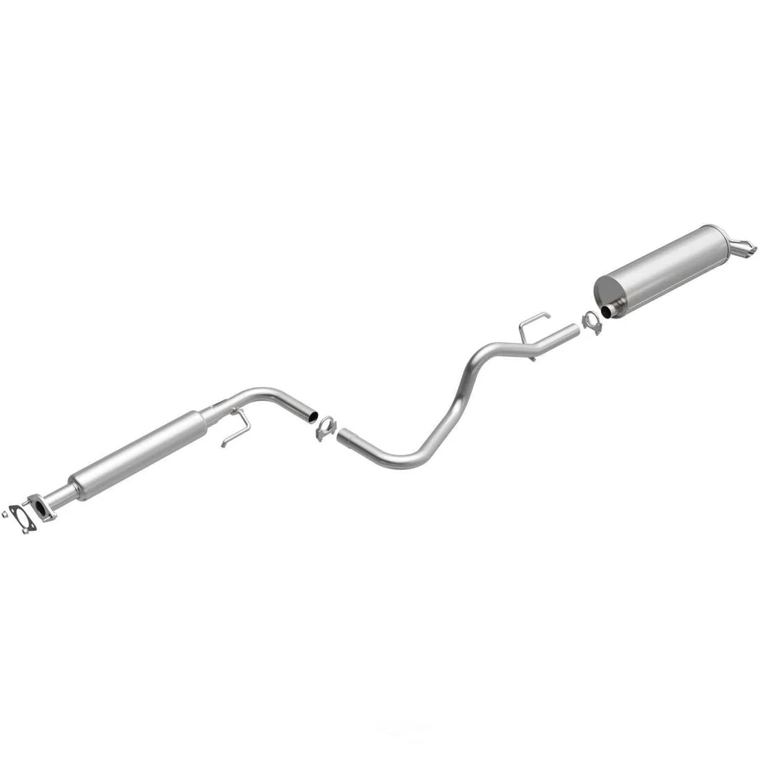 BRExhaust BRExhaust Direct-Fit Exhaust System Replacement Kit 106-0204 - Side View