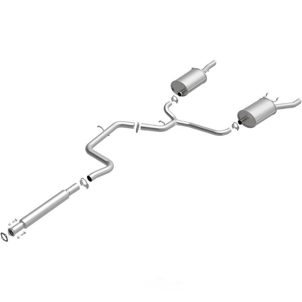 BRExhaust BRExhaust Direct-Fit Exhaust System Replacement Kit 106-0206 - Side View