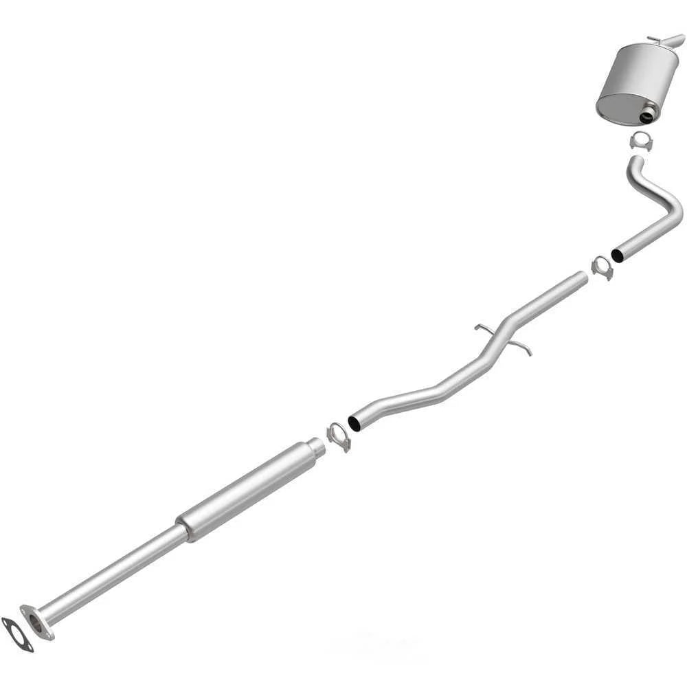 BRExhaust BRExhaust Direct-Fit Exhaust System Replacement Kit 106-0267 - Side View