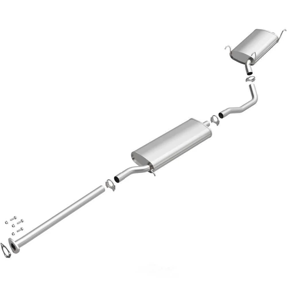 BRExhaust BRExhaust Direct-Fit Exhaust System Replacement Kit 106-0277 - Side View