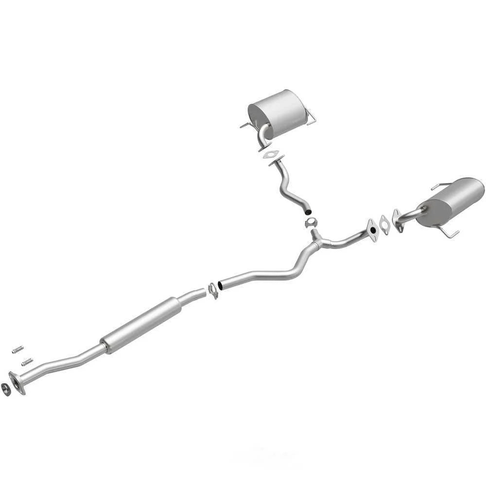 BRExhaust BRExhaust Direct-Fit Exhaust System Replacement Kit 106-0282 - Side View