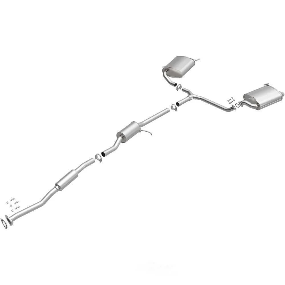 BRExhaust BRExhaust Direct-Fit Exhaust System Replacement Kit 106-0293 - Side View