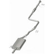 Load image into Gallery viewer, BRExhaust BRExhaust Direct-Fit Exhaust System Replacement Kit 106-0377 - Side View