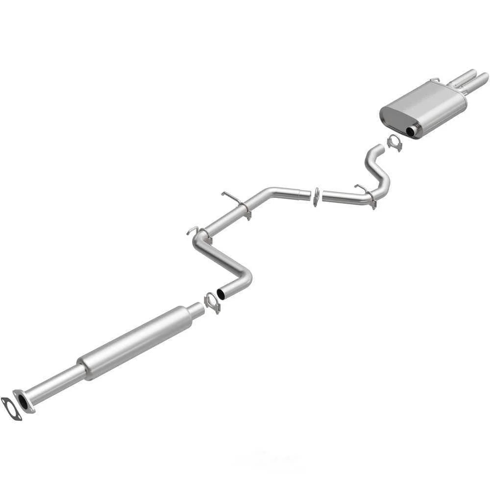 BRExhaust BRExhaust Direct-Fit Exhaust System Replacement Kit 106-0418 - Side View