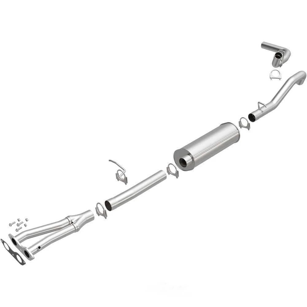 BRExhaust BRExhaust Direct-Fit Exhaust System Replacement Kit 106-0472 - Side View