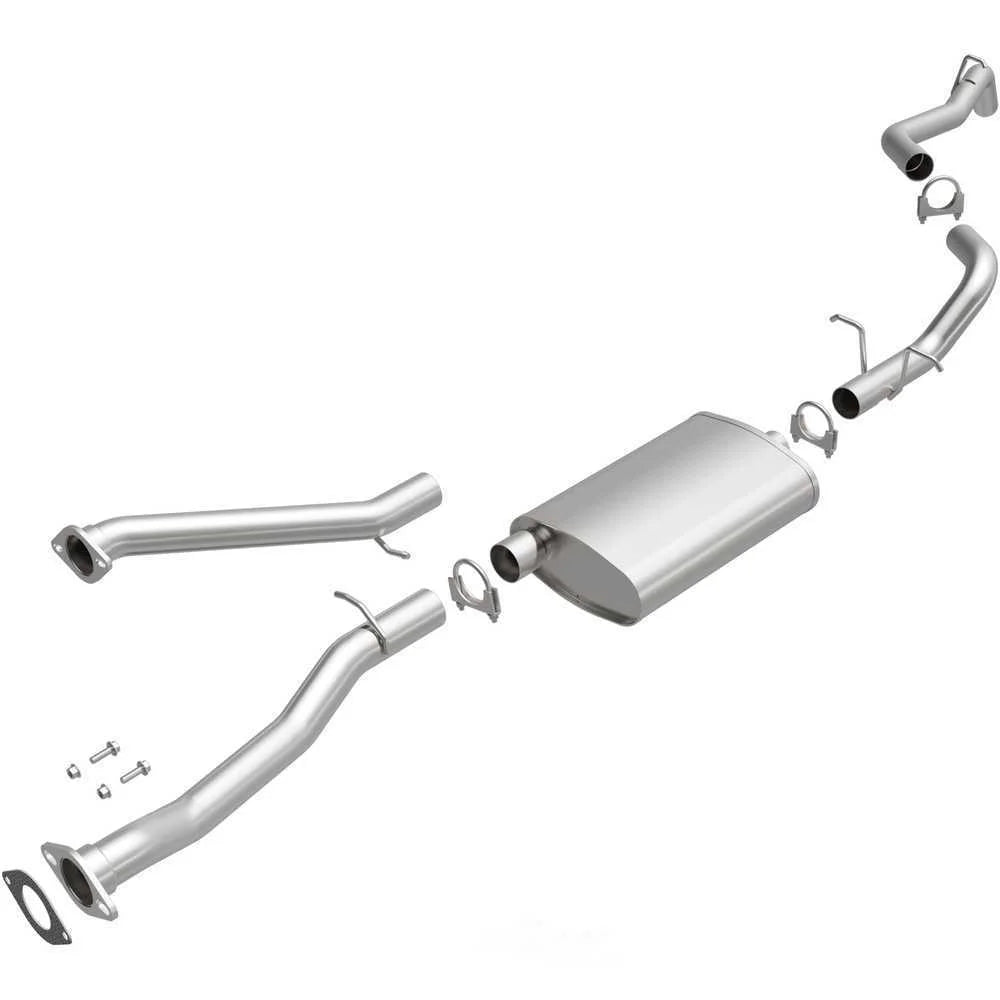 BRExhaust BRExhaust Direct-Fit Exhaust System Replacement Kit 106-0512 - Side View