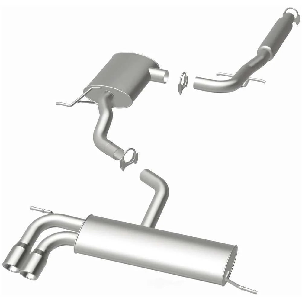 BRExhaust BRExhaust Direct-Fit Exhaust System Replacement Kit 106-0554 - Side View